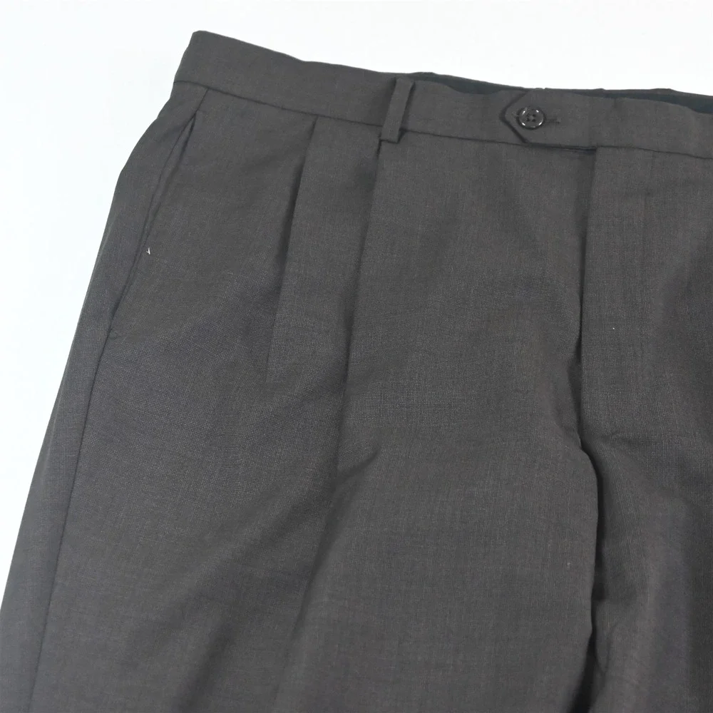 Jos A Bank‎ 43R 44R 36x30 Brown 100% Wool Nailshead Mens Jacket Pants Suit